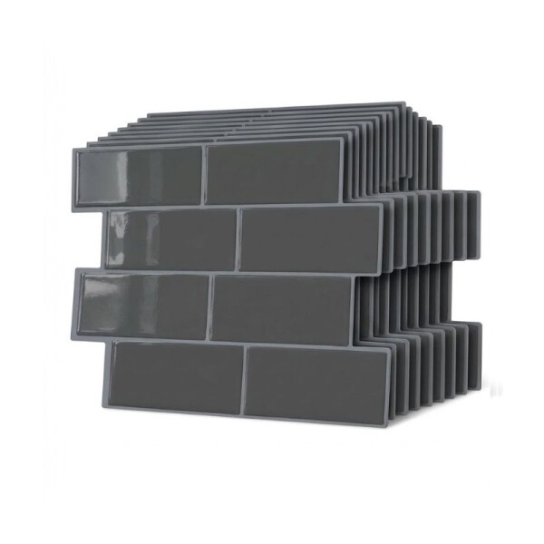 REVESTIMIENTO ADHESIVO 29 X 21 - LADRILLO NEGRO PACK X 10 REVESTIMIENTO ADHESIVO 29 X 21 - LADRILLO NEGRO PACK X 10
