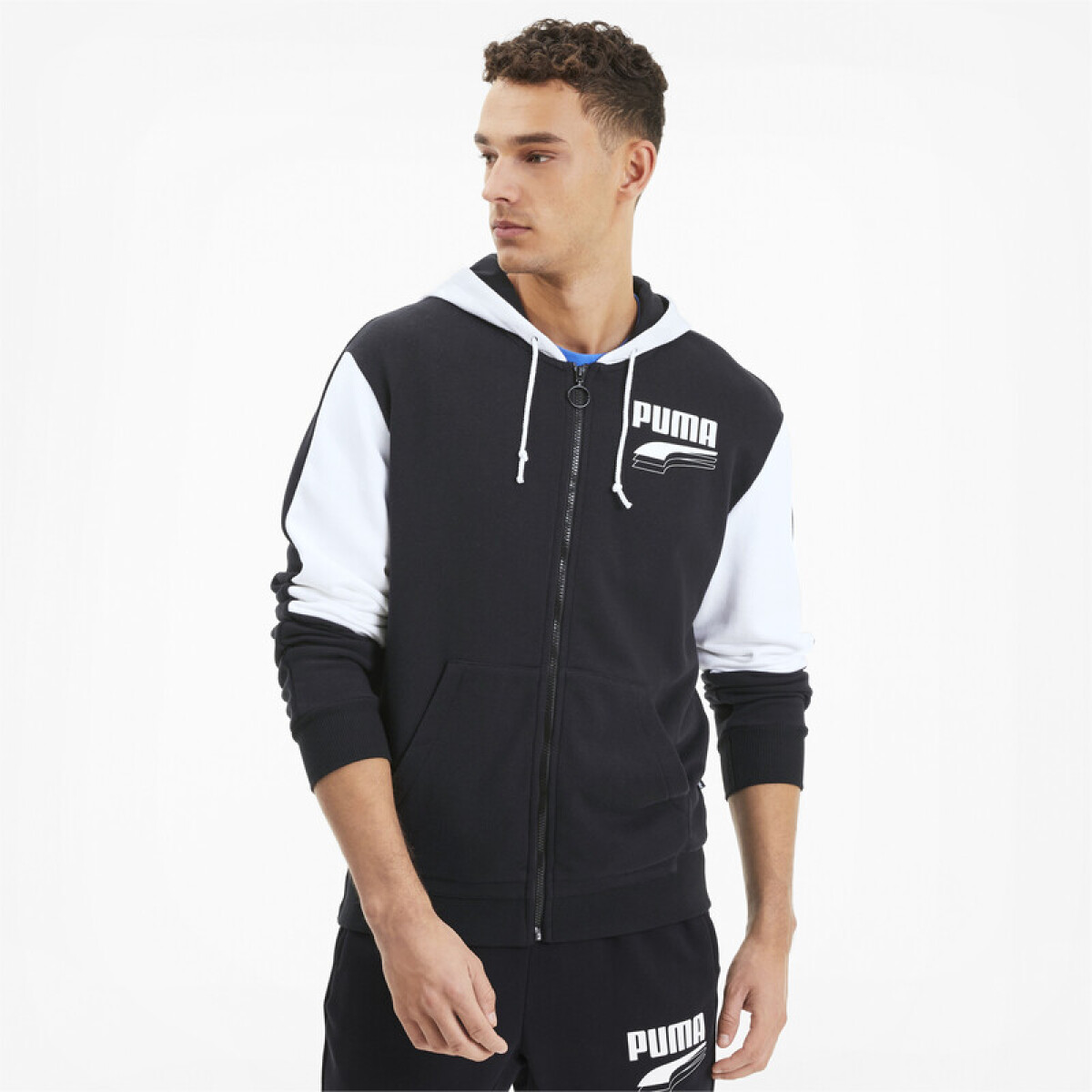 Rebel Block FZ Hoody TR 58273301 - Negro 