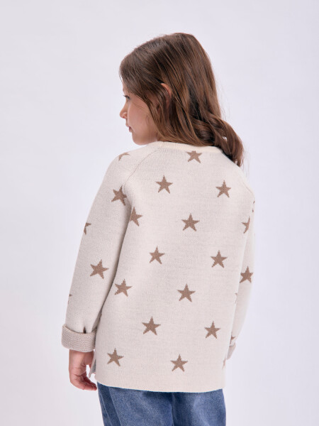 Buzo punto lunares Beige