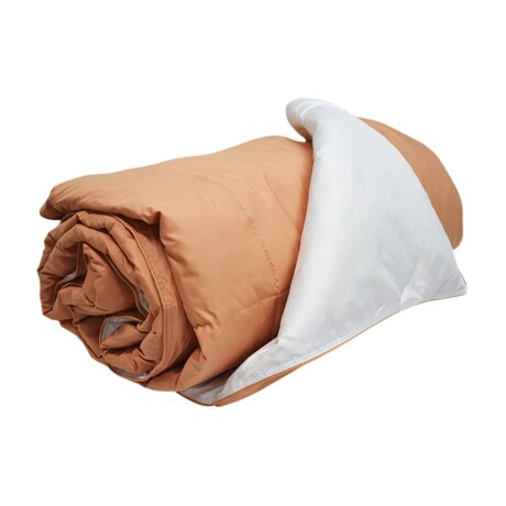 Acolchado Pluma 2 Plazas Dohler Home Class Ropa Cama Azul Salmón/blanco