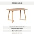 Mesa ComboHome Swift Rectangular 120 x 80 Calidad Premium Marrón 1