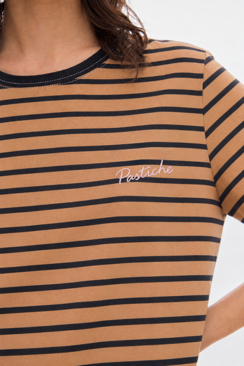 T-shirt Atenas Stripes Black