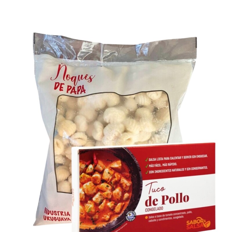 Combo Ñoquis LCDLC 1 kg + Tuco de Pollo