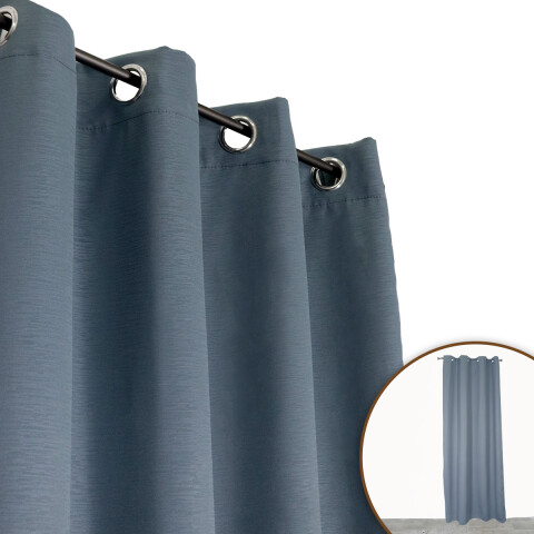 CORTINA ANTISOLAR CLARISE AZUL 137X229CM Unica