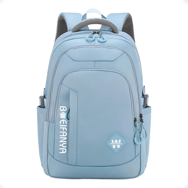 Bolso Mochila Escolar Liceo facultad y Viaje Impermeable Celeste