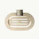 JABONERA DE METAL LINEA SIGNATURE COLOR GRIS BRUSHED NICKEL GRIS-BRUSHED NICKEL