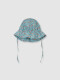 Sombrero Con Cinta De Florecitas Gris