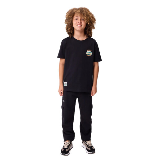 Remera Rusty Lungud Niño - Negro Remera Rusty Lungud Niño - Negro