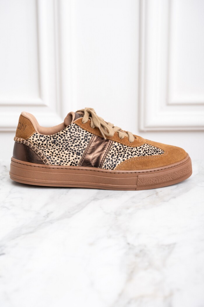 Zapatilla Animal Print Marron