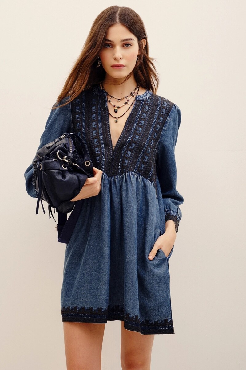 VESTIDO SUKI TENCEL Azul