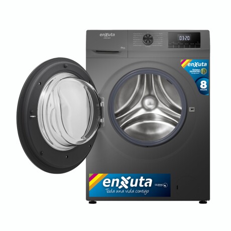Lavarropas ENXUTA LENX1685T Carga Frontal Capacidad 8Kg - Titanium Lavarropas ENXUTA LENX1685T Carga Frontal Capacidad 8Kg - Titanium