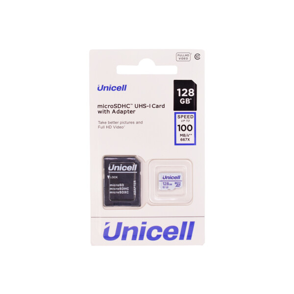 Tarjeta de memoria microSDHC Unicell 128 GB Tarjeta De Memoria Microsdhc Unicell 128 Gb