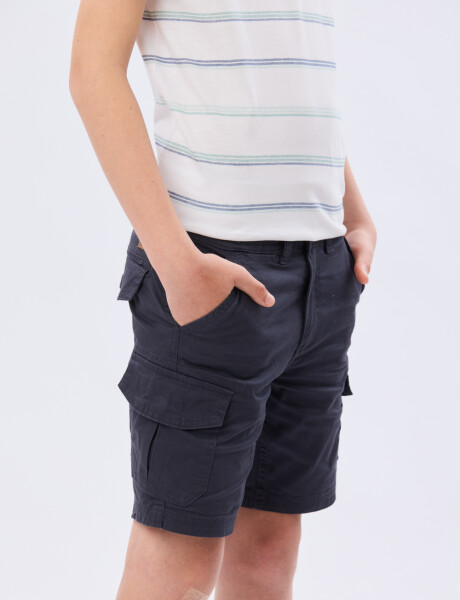 BERMUDA CARGO SPANDEX Azul