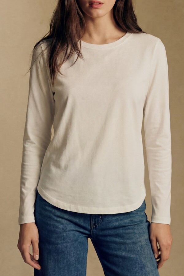 Remera Algodón Elastano Nácar