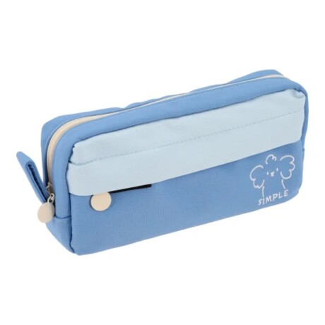 Cartuchera Campus Simple Celeste