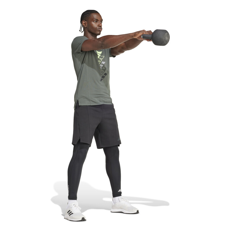 Calza de Hombre Adidas Techfit Compression Negro