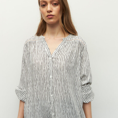 CAMISA TRINIDAD Negro/Blanco