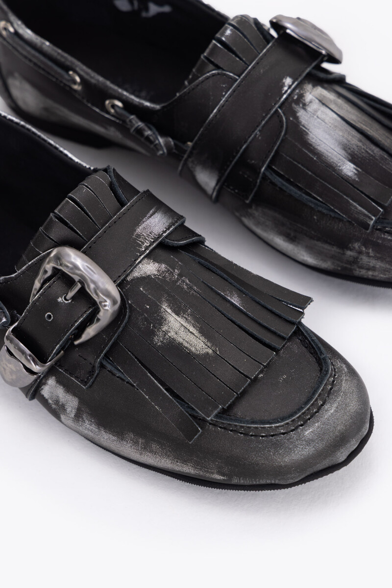 ZAPATO FRINGES Negro