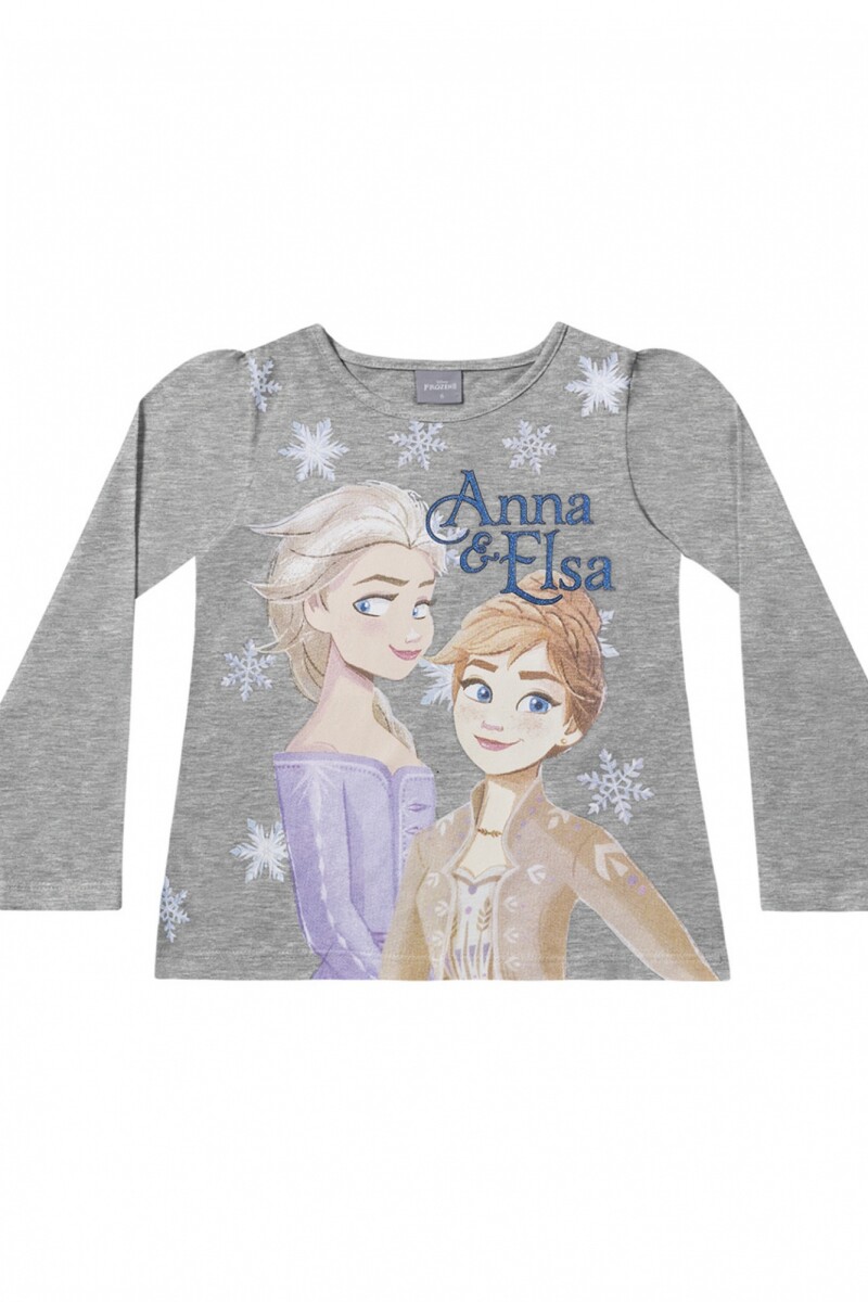 Blusa de manga larga para niñas GRIS