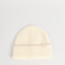 Gorro Romántico Gorro Tejido Con Tag - Blanco Crudo