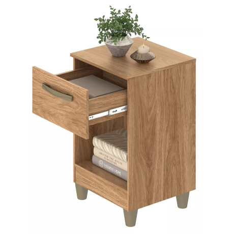 MESA DE LUZ O NOCHE DE 1 CAJÓN COLOR MADERA