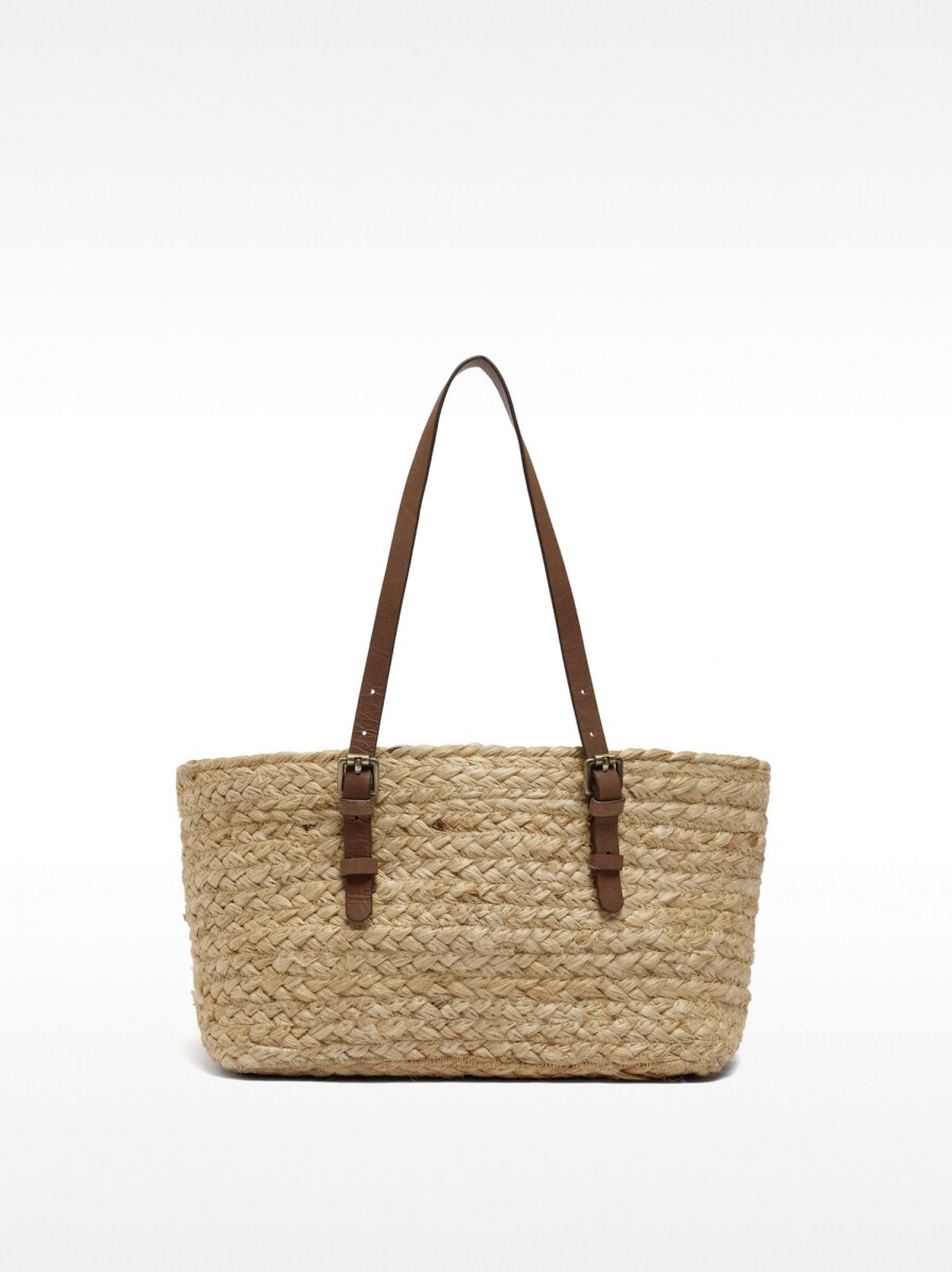 Bolso Shopper De Yute M - natural 