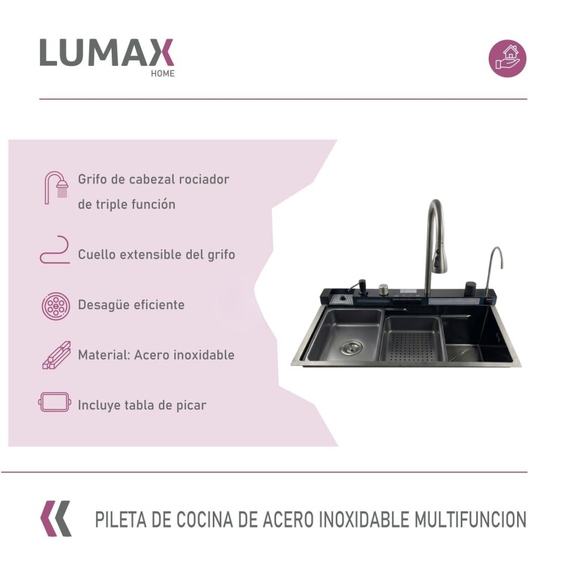 Pileta Acero Inox Multifuncion con lava vaso Pileta Acero Inox Multifuncion con lava vaso