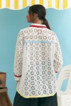 PREVENTA Camisa oversize Broderie blanco