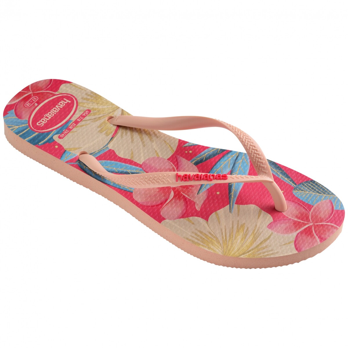 Sandalias de Mujer Havaianas Slim Floral - Rosa 