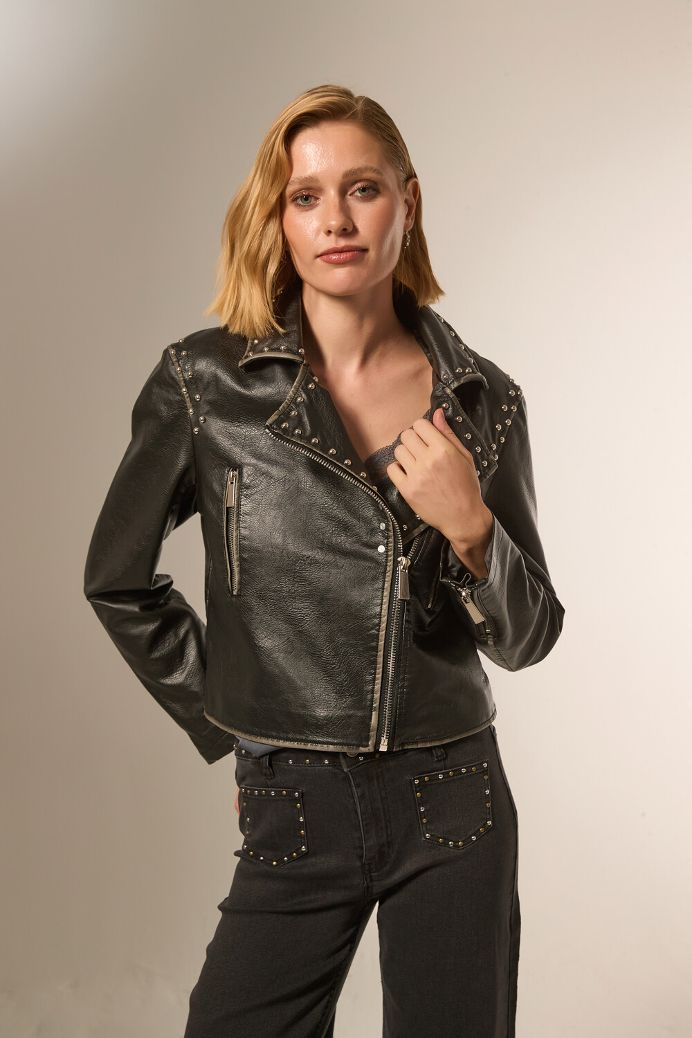 Chaqueta Rockstar Negro