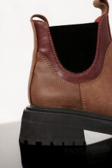Bota Bosquera Marron/Bordeaux