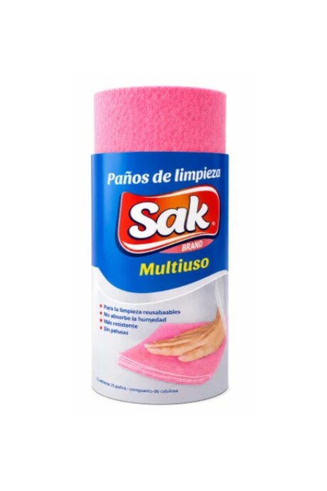 Paños De Limpieza Sak Reutilizables Rosa Pack X 20 Unidades Paños De Limpieza Sak Reutilizables Rosa Pack X 20 Unidades