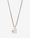 Collares Cortos Color Collar Corto Cordón Corazón - Dorado