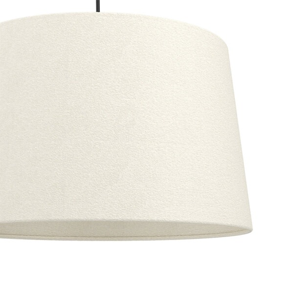 Lámpara colgante E27 pantalla de tela blanca Ø350 EG6220