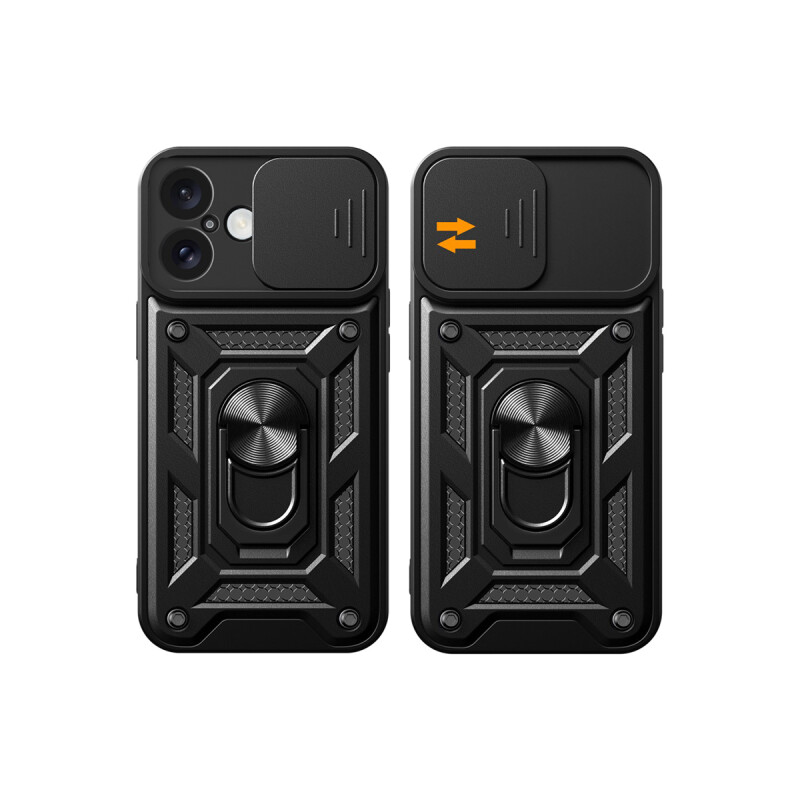 Protector para iPhone 16 Plus cubre cámara color negro Protector Para Iphone 16 Plus Cubre Cámara Color Negro