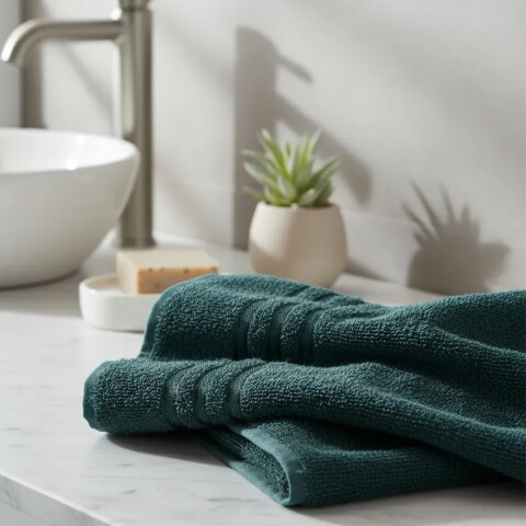 Toalla Baño Priori Döhler 65 cm x 130 cm 100% Algodón PETROLEO
