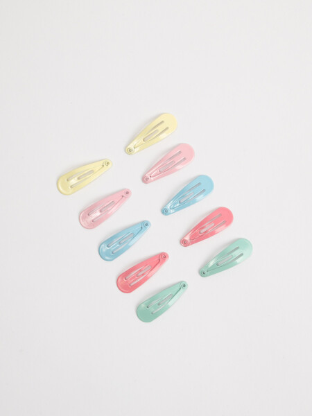 Pack x 10 hebillas Multicolor