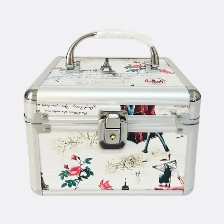 Maletín De Aluminio Cosmetiquero Diseño París Maletín De Aluminio Cosmetiquero Diseño París