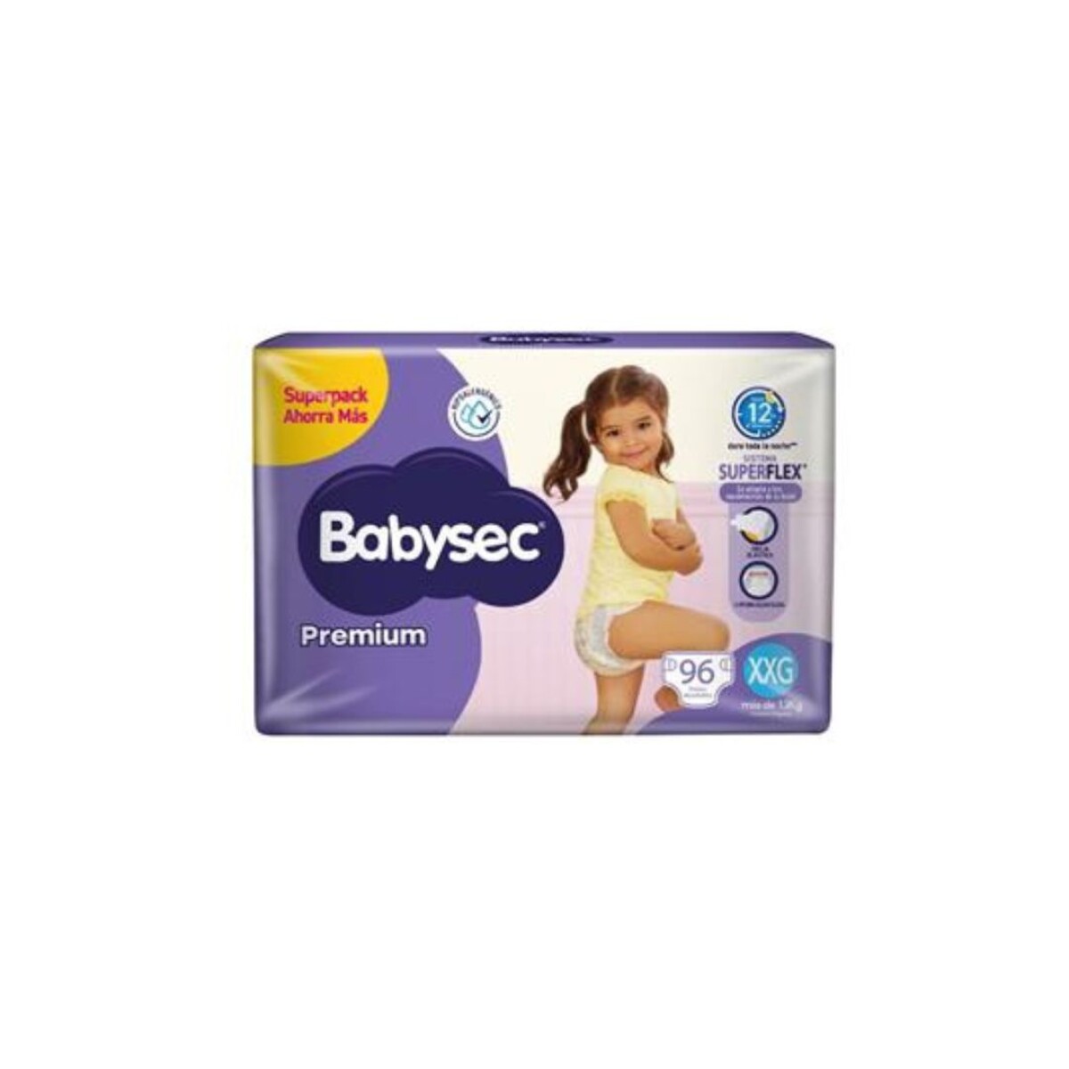 PAÑAL BABY SEC GIGANTE PREMIUN TALLA XXG X96 