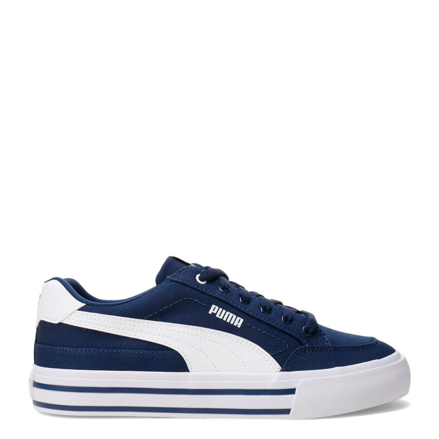 Championes de Hombre Puma Court Classic Vulc Azul - Blanco