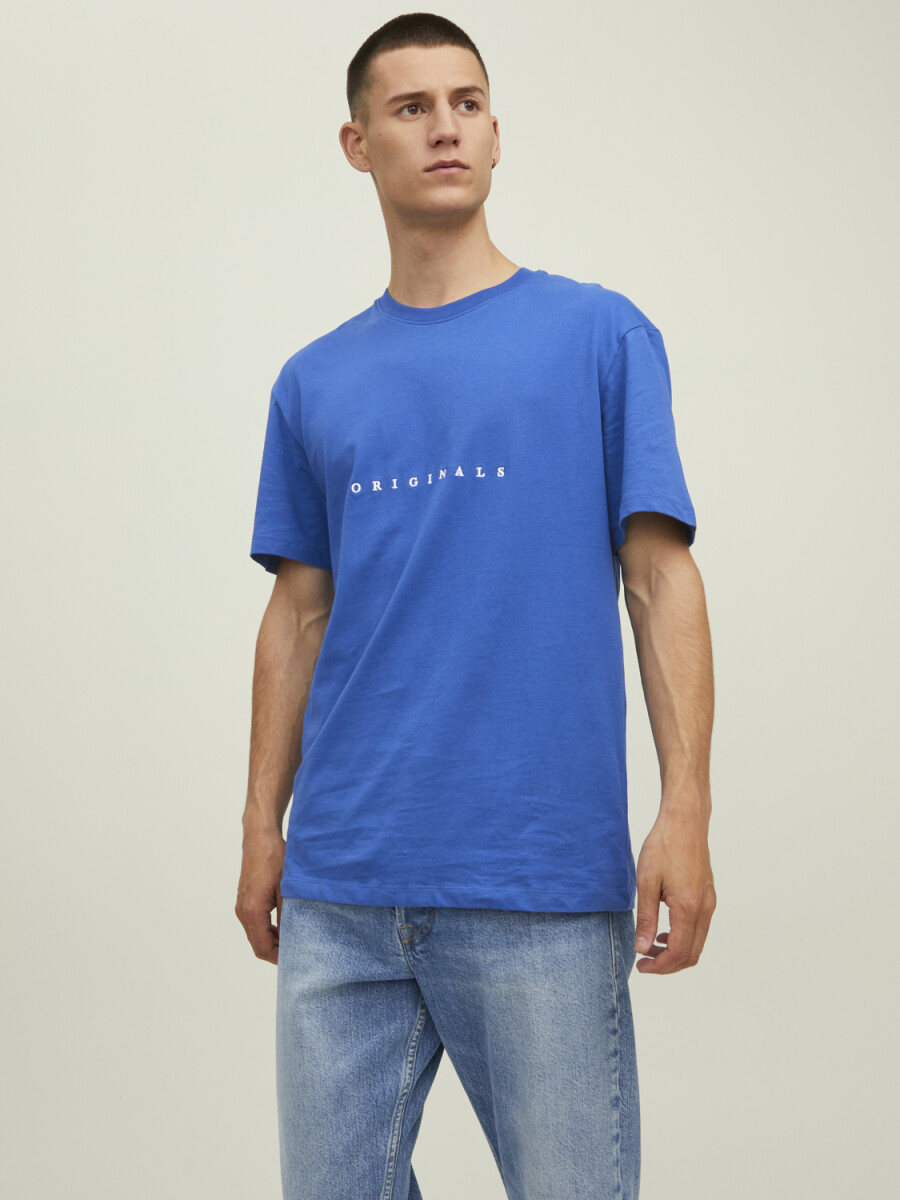 Camiseta Clasica De Cuello Rendondo - Nautical Blue 