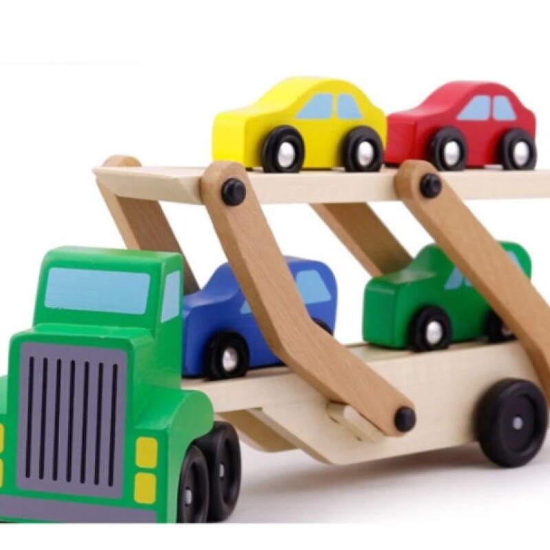 Camión en madera con accesorios Camión En Madera Con Accesorios