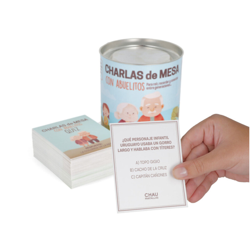 Charlas de mesa con abuelitos Chau Pantallas Charlas de mesa con abuelitos Chau Pantallas