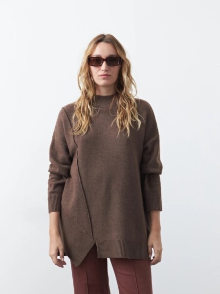 POLERA D.CASSIN CARLA CAFE