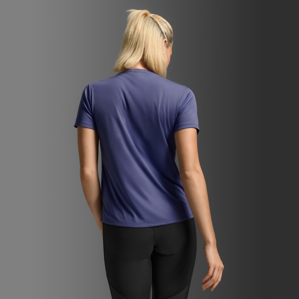 Polo Running Aero Mesh Tee Mujer Future Dusk/future Dusk Reflective