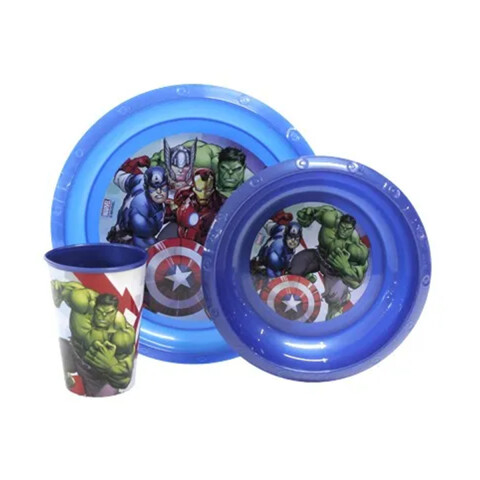 Set x 3 Infantil Avengers Easy AZUL