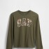 V-FRCH LS LOGO VALUE TEE OLIVE NIGHT