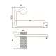 PORTARROLLO EN BRUSHED NICKEL - SERIE SIGNATURE 000
