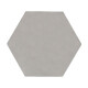 Porcelanato Hexagonal Gris Mate 19.8X22.8Cm Piso Pared