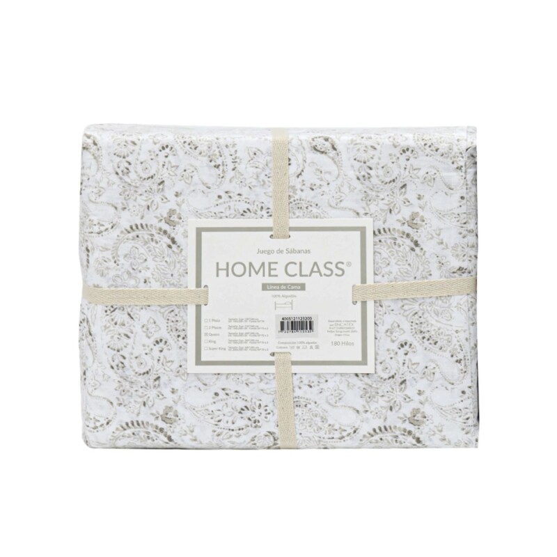 Juego de Sábanas King Home Class 180H L - Árabe Beige Juego de Sábanas King Home Class 180H L - Árabe Beige